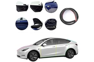 VXDAS Tesla Model 3 Kit de Sello de Puerta de automóvil, Kit de Tira de Sello de Goma insonorizada Modelo 3 Accesorios, reducción de Ruido de Viento, reducción de Suciedad, Borrador de Clima