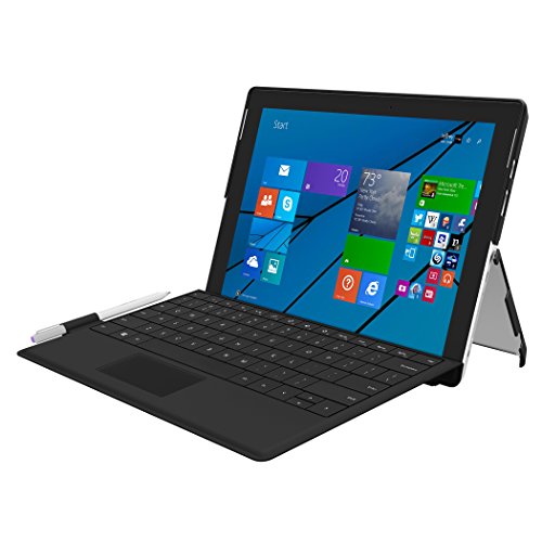 Incipio Feather [Advance] Extrem Dünne Folio Schutzhülle mit Kickstand Kompatibel mit Microsoft Surface 3 – Schwarz - 4
