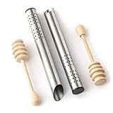 ENTREGA: 2 Infusores de té (16,5 cm) y 2 Cucharas de miel en madera natural (12 cm)