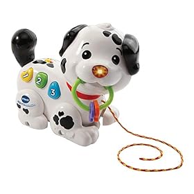 VTech – 1,2,3 P&rsquo;tit Dalmatien, Jouet à Tirer, Chiot Interactif à Promener, Jeu de Motricité et d&rsquo;Éveil Musical, Jouet Éducatif, Cadeau Enfant Dès 1 an – Contenu en Français