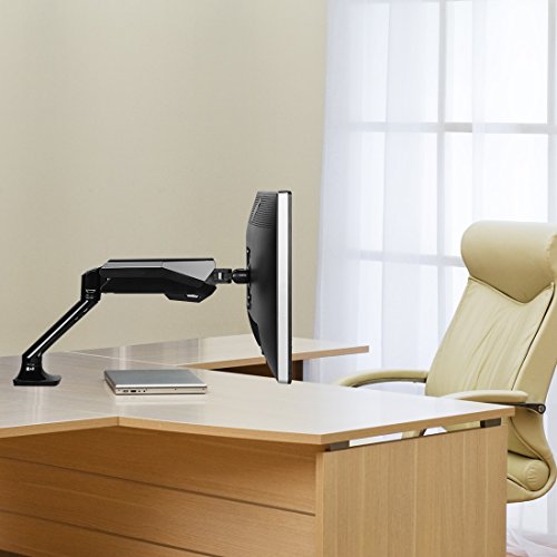 Fleximounts F6 Monitorhalterung Monitorhalter Tischhalterung Standfuß für 10″-30″(25-76cm) LCD LED TV Bildschirme Flachbildschirm, Belastbarkeit:2-9 kg, neigbar, schwenkbar 360 Grad drehbar, höhenverstellbar - 7