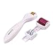 ZJchao 3 in 1 Derma Micro Needle Roller Titanium Alloy with 3 Separate Roller Heads of Different Needle Count 180c/600c/1200c for Eyes Face Body Wrinkles, Fine Lines, Blackheads, Acne Scars, Enlarged Pores, Cellulite and Stretch Mark Removal (0.5mm 1mm 1.5mm)Size Made of Sterilized Titanium