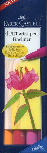 Faber-Castell 167005 Pitt Artist S Pen Set - Pack of 4