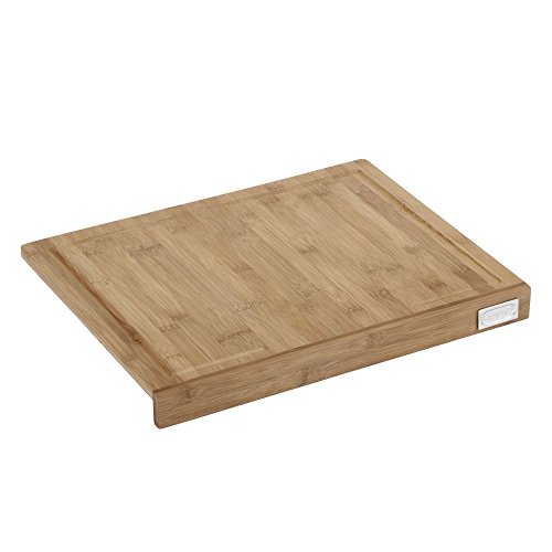 VonShef 100 % Bambus Holzschneidebrett mit Kante – 45.3 x 35.2 x 4 cm - 4