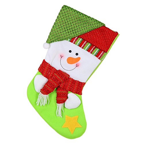 Preisvergleich Produktbild TPulling candy Bag Weihnachtsgeschenk-Tasche Weihnachtsmann-Schneemann-Elche-Weihn... Socken-Dekore (C)