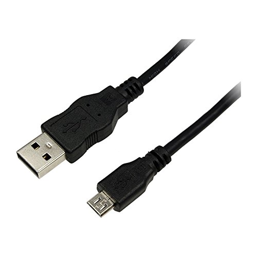 LogiLink CU0059 USB Kabel, USB 2.0, AM zu Micro BM, schwarz, 3m