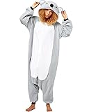 SAMGU Koala Unisex Adult Tier Onesie Pyjama Kostüm Kigurumi Schlafanzug Erwachsene Tieroutfit Jumpsuit Farbe Gra U Größe M