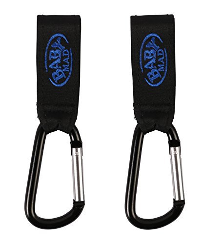 2x Buggy Mama Clip Hacken Kinderwagen Shopping Täschen Taschen Hacken Halterung