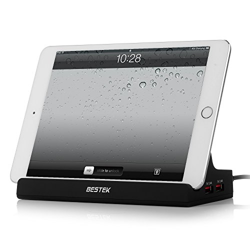 BESTEK Aktiv USB Hub 3.0 ( 4 Ports ) hat extra 2 x 5V/2.4A Ladeports + 1 Audio Port mit 12V 3A Netzteil bis zu 5 Gbps Datentransferrate abwärtskompatibel Schwarz - 9