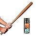 Baseballschläger Baseball Schläger Holz Natur für Softbälle in Braun inkl. KO-Spray / CS-Reizgas Home Security - stärkt Durchsetzungskraft jeder Frau - ein wohltuendes Sicherheitsgefühl (Baseballschläger + KO Spray)