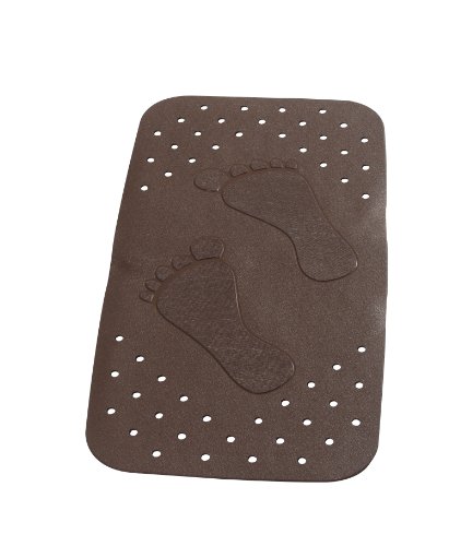 Ridder 670680-350 Badewanneneinlage 38 x 72 cm, Plattfuߟ braun
