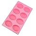 Produktbild dingsheng Silikon 8 Eier Oval Ice Cube Schokolade Kuchen Cookie Cupcake Seife Formen Tablett Form