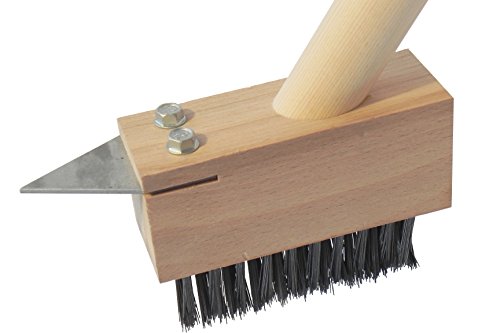 Fugenkratzer „Fugefix“, 130 cm mit Bürste, Stiel und 2x Ersatz-Fugenblech - 2