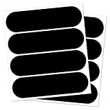 Fácil de usar B REFLECTIVE, (Paquete de 2) Kit de 4 Pegatinas Retro Reflectantes, Seguridad y Alta Visibilidad di Noche, Adhesivo para Casco de Moto/Motocicleta/Bicicleta/Cochecito, 8,5 x 2,3 cm, Negro