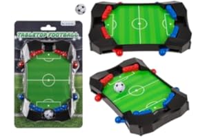 BLUECHOLON Mini Juego de Mesa Fútbol y Hockey, Juego de futbolín Interactivo Regalo de Juguete de Fútbol de Mesa, Fiestas, Interactivo, Diversión, Educativo, Colegio, Viajes, Niños, Air Hockey (Futbol)