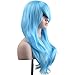 YOPO 28" Wig Long Big Wavy Hair Women Cosplay Party Costume Wig(Light Blue)