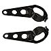 Produktbild Sharplace Motorrad Scheinwerferhalter Gabeln Univesal Scheinwerfer Lampe Halterung 31-43mm (Schwarz)