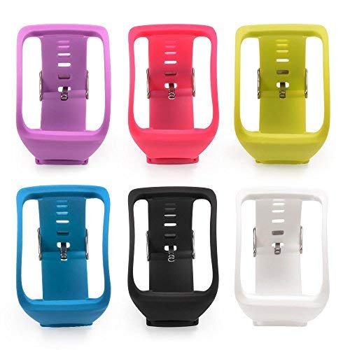 Fit-power Samsung Galaxy Gear S R750 Pulsera de repuesto de reloj inteligente inalámbrico con hebilla de seguridad, Pack of 6
