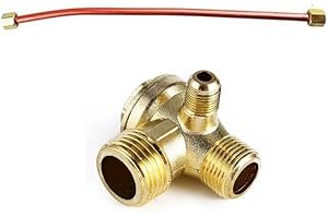 HEIBTENY 200 mm 3 vie valvola di ritegno filettatura esterna in ottone compressore d'aria parti valvola di ritegno per valvola connettore strumento valvola di ritegno compressore