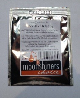 ‚MoonshinersChoice®‘ Spezial Alkohol Hefe ✿ 10 Gramm für 50 Liter Maische ✿ für Wein, Most und Brennmaische - 5