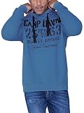 Camp David Herren Hoodie mit plakativen Label-Applikationen, Sky Blue, XL Camp David Herren Hoodie mit plakativen Label-Applikationen, Sky Blue, XL