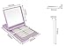 1000Pcs Thin Invisible Eyelid Tape Double Eyelid Stickers Beauty Tool with Purple Box Plastic Small Fork and Mirror (Purple)