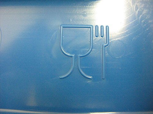 Transportroller (WTR/B/W641/1/100/SP/2F) Rollwagen 600×400 mm, blau, graue Gummiräder Kistenroller, mit 2xFeststeller - 3