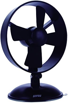 SENPAIC Desk Fan, Mini Table Fan, Quiet Portable Personal Desktop Fan (2 Speed,Super Light,Very Safety,5 Inch)-Black