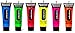 CrazyGadget® UV Neon Glow Fluorescent Face Body Hand Paint Bright Colour 10ml - Set of 6 Tubes - Made In UK (Ideal for Festivals, Clubbing, Events, Kids' Parties, Halloween, Stage Performances etc.)