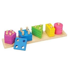 Goki – 2041783 – Formes À Trier Et À Empiler – Jeu De Tri – Couleurs Et Formes