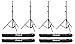 Price comparison product image Phot-R 4x 3m Air Cushioned Light Stand Adjustable 3-Section Heavy Duty Aluminium Tripod Support for Photo Studio Video Lighting Flash Strobes Photography Softboxes