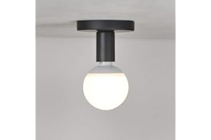 MENGJAY Plafoniera Lampadario, Retro Vintage Lampada da Soffitto Industriale lampadario in metallo ferro con attacco E26/E27, per corridoio, portico, camera da letto, ecc