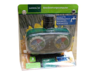 DIGITALER 2 Wege WASSERZEITSCHALTUHR COMPUTER BEWÄSSERUNGSCOMPUTER WASSERUHR - 5