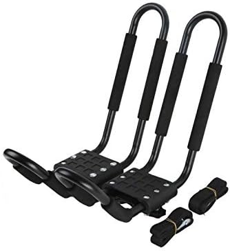 Powersportspro J-Bar Heavy Duty Kayak Rack Carrier Canoe Boat Surf Ski Roof Top Mounted on SUV CAR Truck Crossbar by Powersportspro