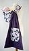 Palm and Pond Baby Ring Sling in Purple/Grey with Floral Pattern
