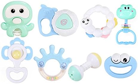 Baby Toys Cute Hand Bells Puzzle Cartoon Modeling(Eight pieces)