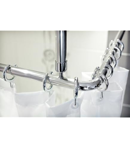 Lot de 24 Anneaux de Rideau en Acier Inoxydable, 74x38 mm, Système