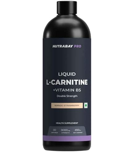 Pure Nutrition L-Carnitine Liquid 3300mg – 1350ml (450 x 3) | Valencia Orange Flavour | Pre & Post Workout Supplement for Men & Women