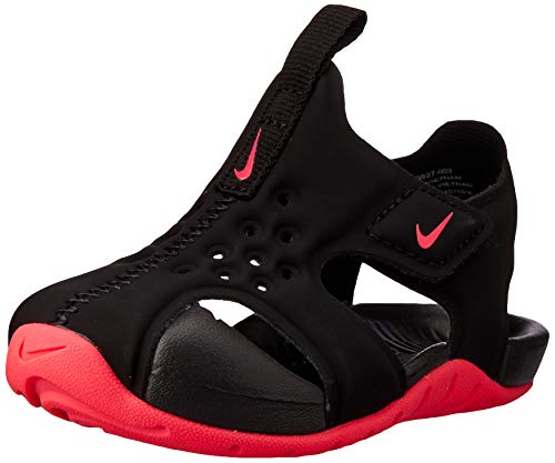 Nike Sunray Protect 2 (TD), Zapatos de Playa y Piscina para Niños, (Black/Racer Pink 003), 27 EU