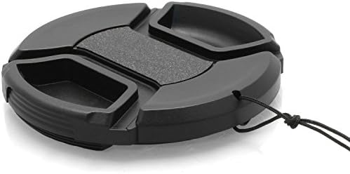 iGadgitz Xtra 77mm Centre Pinch Snap-On Front Lens Hood Cap Cover with Cord for Sigma SLR & DSLR Camera Lenses