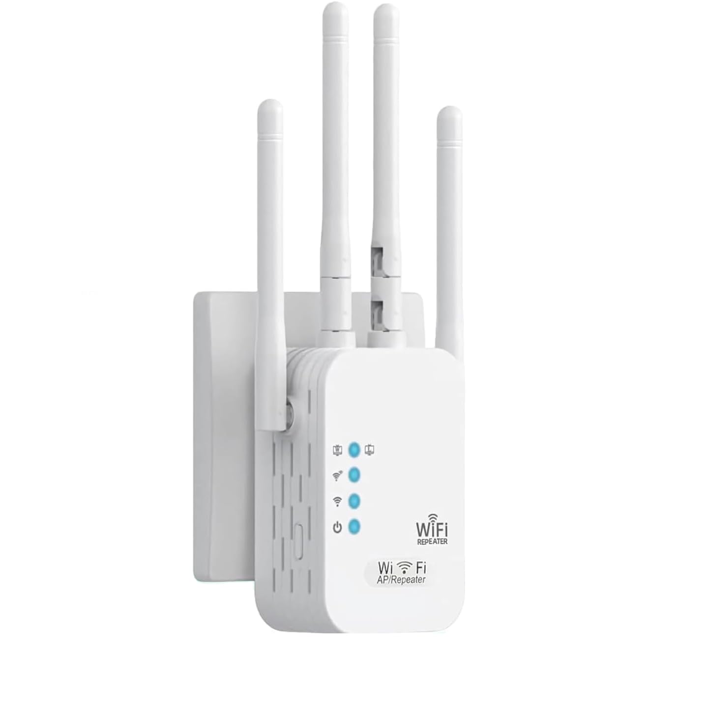 WiFi Repeater, 1200Mbps Amplificador Señal Repetidor Doble Banda 2.4G/5G con 4 Antenas, Wifi Amplifier Extensor con 3 Modos(Repetidor/Router/Ap), Puerto Ethernet, Compatible con Todos los Routers WiFi