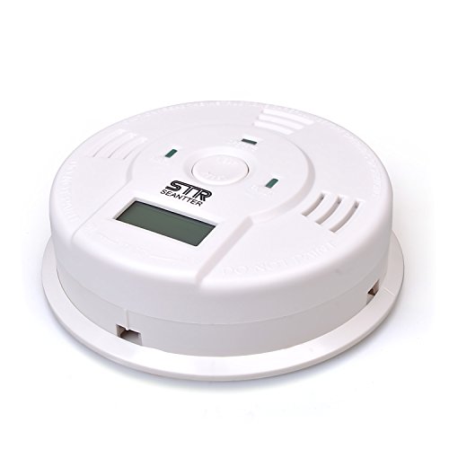 Preisvergleich Produktbild CO Melder, Seantter hochempfindlicher und intelligenter Batteriebetrieben Kohlenmonoxid Warnmelder Detektor mit LED Display, Akustischer Alarm und Digitalanzeige