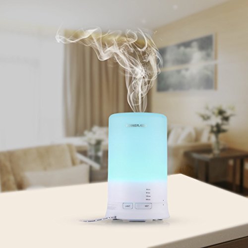 Poweradd Aroma Diffuser Luftbefeuchter Raumbefeuchter mit Abschaltautomatik und 7 LED Farbwechsel für Wohnzimmer,Kinderzimmer,Schlafzimmer,Büro usw. - 6