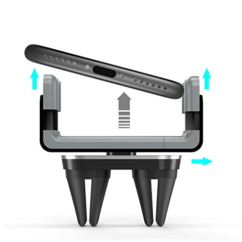 Supporto Cellulare Auto MAPUX Porta Cellulare Auto [2-Clip + 2-Slider Sistema] per iPhone, Samsung, Huawei, OnePlus, LG, Nexus, HTC, Nokia, Motorola, Sony e Altri