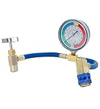 placa universal aire acondicionado inverter R134A CAN TAP: El kit de tubería de carga de refrigerante con adaptadores para conectar perfectamente el tanque de gas de freón / refrigerante R12 R22 R134A