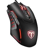 VicTsing Souris Gamer Programmable 7200 DPI Souris Gaming Filaire 7 Boutons-5 Niveaux DPI Réglable- Capteur Optique de Jeu- pour Ordinateur Portable/Bureau【Version Améliorée】