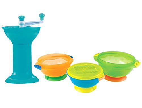 Munchkin Baby Food Grinder with Stay Put Suction Bowls