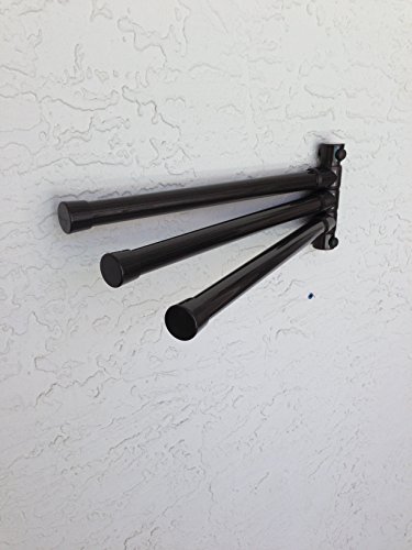 The Original Outdoor Pool Towel Hanging Towel Rack (3 bar, Tucson Bronze) by Roadrunner