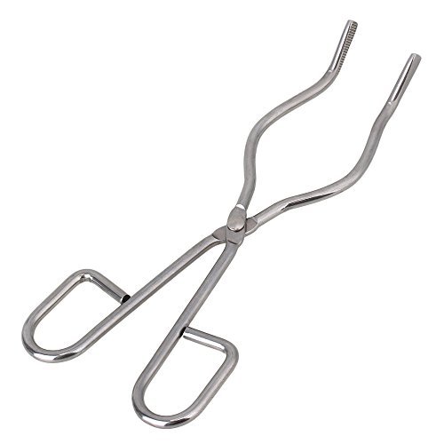 BQLZR Rostfrei Stahl 20cm 8"" Heizungsdicht Labor Tiegel Zange Halter