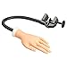 Soft PVC Nail Art Tips Manicure Bendable Artificial Fake Nail Trainer Practice Hand Model